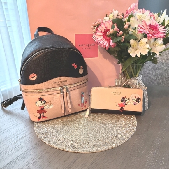 Kate Spade Disney Minnie Mouse Backpack & Wallet ❤ - Picture 3 of 16